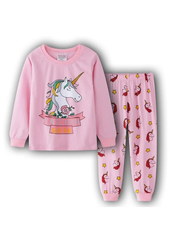 Розовая красивая и модная детская пижама для девочки в возрасте 3 года. рост 95см. Baby