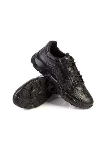 Черные демисезонные кроссовки мужские бренда 9402053_(1) ModaMilano