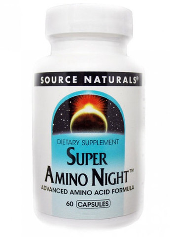 Super Amino Night 60 Caps Source Naturals (257342562)