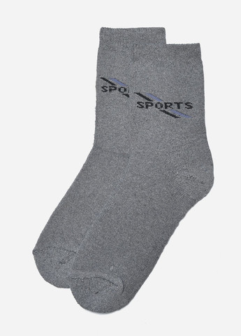 Носки махровые мужские серого цвета размер 40-45 Let's Shop (267167087)