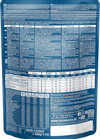 Протеин 100% Whey Protein 500 g (Banana-Yoghurt) Ironmaxx (267724769)