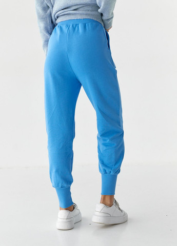 Жіночі трикотажні штани на манжетах - джинс Lurex (262810547)