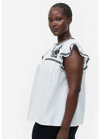 Белая повседневный рубашка H&M