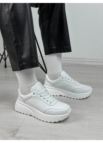 Белые демисезонные белые кроссовки bent Hengji