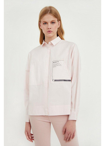 Розовая демисезонная рубашка a20-12047-314 Finn Flare