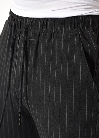 Штани чоловічі в смужку темно-сірого кольору Let's Shop (277962740)