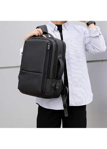 Большой текстильный черный рюкзак ANT02-2021-2A Confident (277963006)