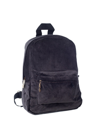 Стильный и молодежный вельветовый рюкзак для девушек и женщин темно-коричневый небольшого размера No Brand (258591309)
