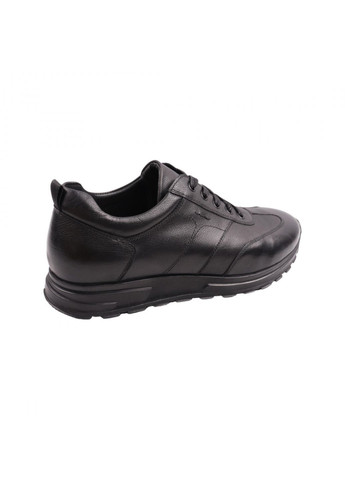 Черные кроссовки мужские черные натуральная кожа Emillio Landini 53-22DK