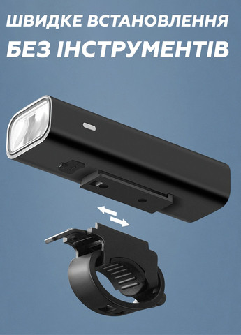 Ліхтарик для велосипеда з акумулятором / велофара / YQ-QD400LM 8726 Чорний 64997 Rockbros (258053936)