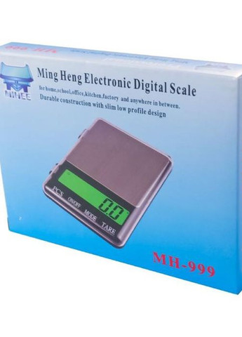 Ваги ювелірні Ming Heng Electronic Digital Scale MH-999 на 600 г (0.01 г) настільні з великою платформою No Brand (276525853)