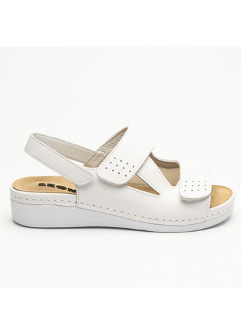 сандалии женские кожаные nora iii, white Leon