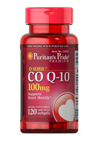 Puritan's Pride Q-Sorb Co Q-10 100 mg 120 Softgels Puritans Pride (256723473)