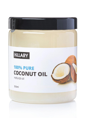 Сет Рафінованих кокосових олій 100% Pure Coconut Oil, 500 мл Hillary (256741647)