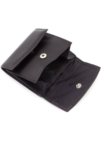 Кожаный миниатюрный кошелек 8,5х8,5 2069-1(17507) чёрный Marco Coverna (259752528)