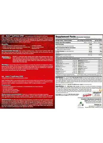 IsoPrime CFM 1000 g /28 servings/ Vanilla Amix Nutrition (258961454)