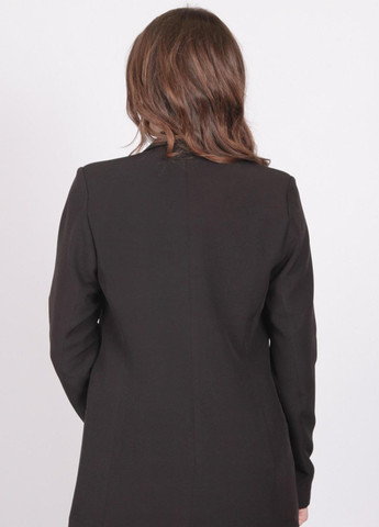 Піджак подовжений жіночий 029 костюмний креп чорний Актуаль (259577446)