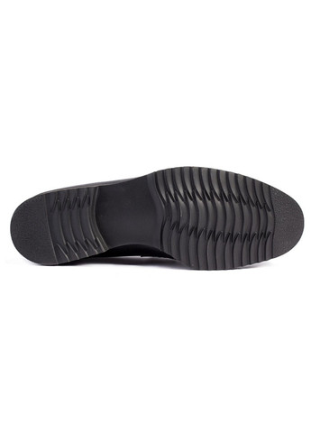 Черные классические туфли лоферы мужские бренда 9402003_(16) ModaMilano без шнурков