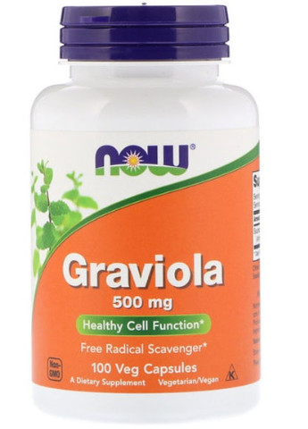 Graviola 500 mg 100 Veg Caps Now Foods (256719198)