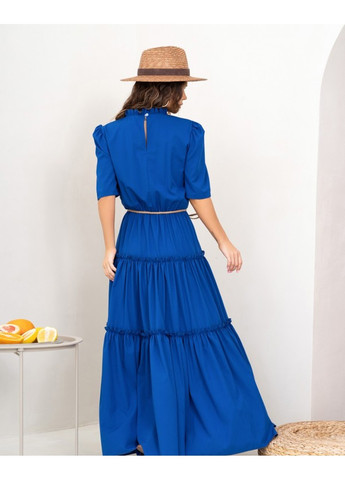 Синя повсякденний сукня 13974 синій ISSA PLUS