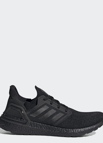 Черные всесезонные кроссовки для бега ultraboost 20 adidas