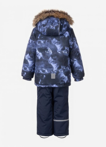 Синий зимний зимний комплект (куртка + полукомбинезон) для мальчика 9154 116 см синий 68896 Lenne