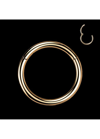 Универсальное кольцо - кликер из титана в цвете розового золота диаметр 6 мм, толщина 1,2 мм Spikes (260395450)