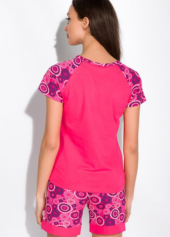 Розовая всесезон пижама женская с рукавом реглан (розовый) Time of Style