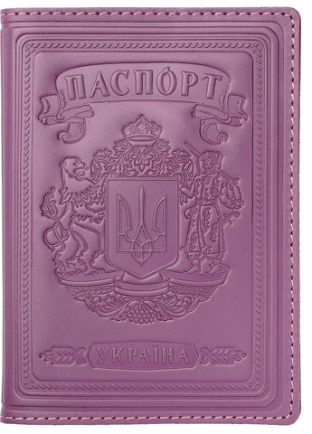 Кожаная Обложка Для Паспорта Villini 003 Глянец Сиреневый Martec (259040657)