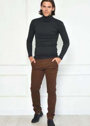 Штани чоловічі темно-коричневого кольору Let's Shop (262442788)
