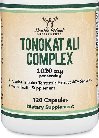 Еврикома довголиста Double Wood LJ100 Tongkat Ali Extract 100 mg 120 capsules Double Wood Supplements (259752953)