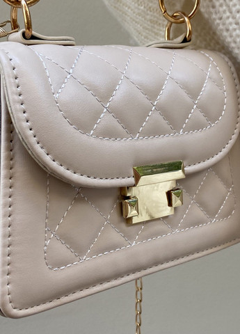 Жіноча сумка крос-боді 00762 молочна бежева No Brand (270282998)