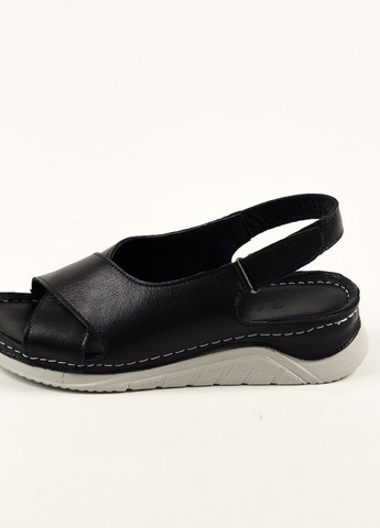 Черные босоножки комфорт ALTURA на резинке