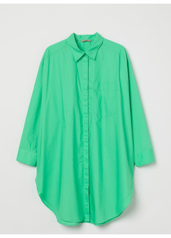 Жіноча довга бавовняна сорочка (73740) 40 Зелена H&M (258661799)
