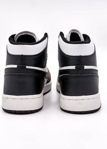 Цветные всесезонные кроссовки мужские hightop black white No Brand