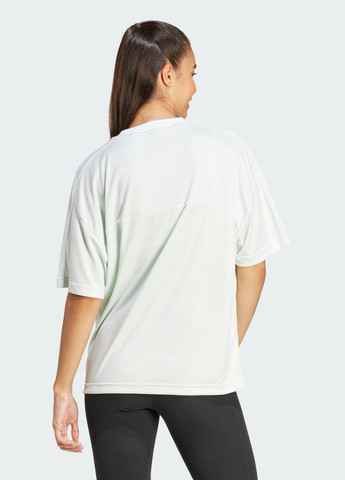 Зеленая всесезон футболка tiro loose adidas
