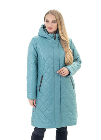 Мятная демисезонная женская куртка DIMODA Жіноча куртка від українського виробника