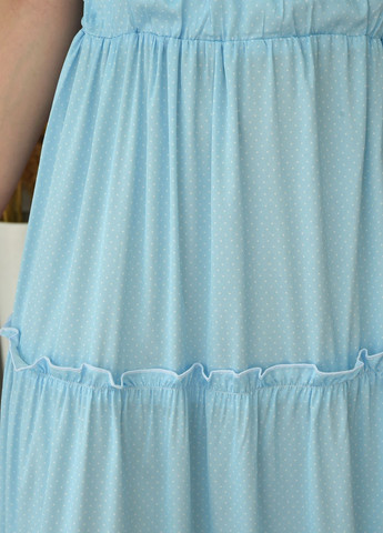 Спідниця жіноча блакитного кольору в горох розмір 42-46 Let's Shop (260660208)