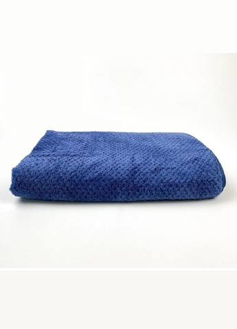 Unbranded рушник для обличчя мікрофібра мікрофліс велюр швидковисихаючий вологопоглинаючий 100х50 см (476124-prob) бамбук синій синій виробництво -