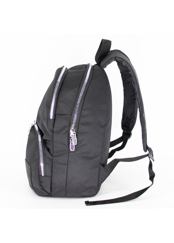 Молодіжний чорний рюкзак для дівчат та жінок зносостійкий повсякденний із міцної тканини No Brand (258591259)