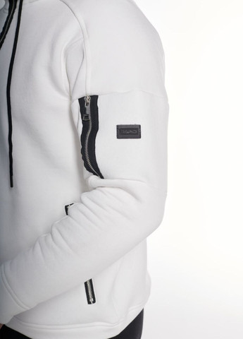 Зимний спортивный костюм с начесом молочная кофта на змейке+ черные брюки Grand Vakko (267959772)