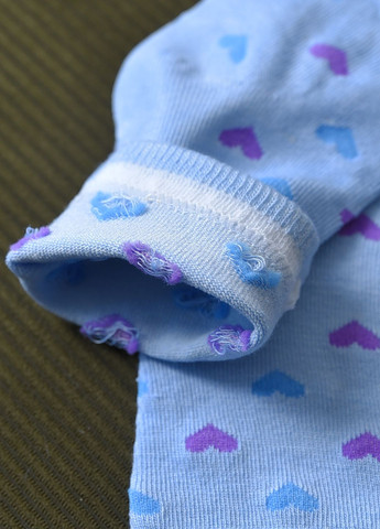 Носки для девочки голубого цвета с рисунком Let's Shop (269387503)