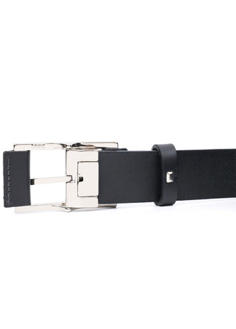 Брючный кожаный ремень для мужчин из квадратной пряжкой 11679 Черный Grande Pelle (267507148)