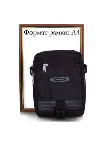 Чоловіча спортивна сумка VONEPOLAR W5077-black-1 Volunteer (271813659)