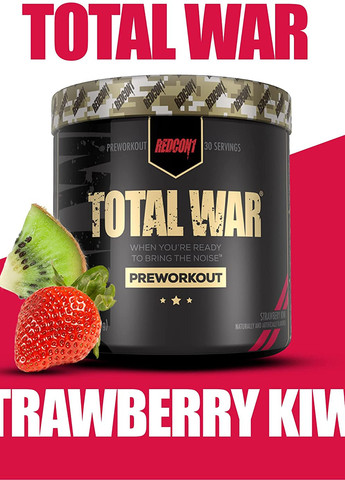 Передтренувальний комплекс Total War 435g (Strawberry Kiwi) Redcon1 (258297843)