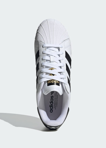 Белые всесезонные кроссовки superstar xlg adidas