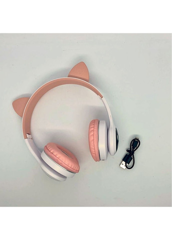 Бездротові блютуз навушники з котячими вушками та різнокольоровим LED підсвічуванням Cat Ear VZV LED Bluetooth No Brand (261338947)