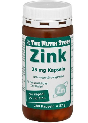 Zink 25 mg 180 Caps ФР-00000073 The Nutri Store (256722428)