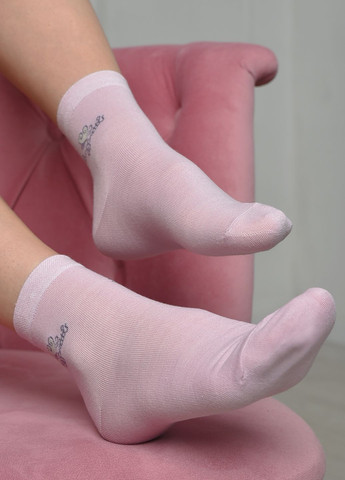 Шкарпетки жіночі стрейч рожевого кольору розмір 36-41 Let's Shop (271665121)