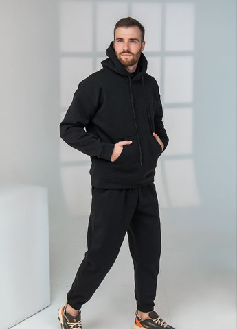 Мужской спортивный костюм на флисе черного цвета р.42/44 396900 New Trend (259034268)